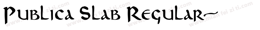 Publica Slab Regular字体转换